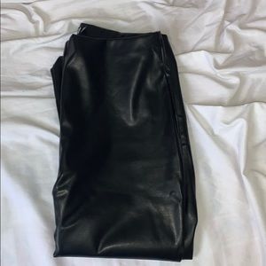 misguided high waisted leather pants size 6